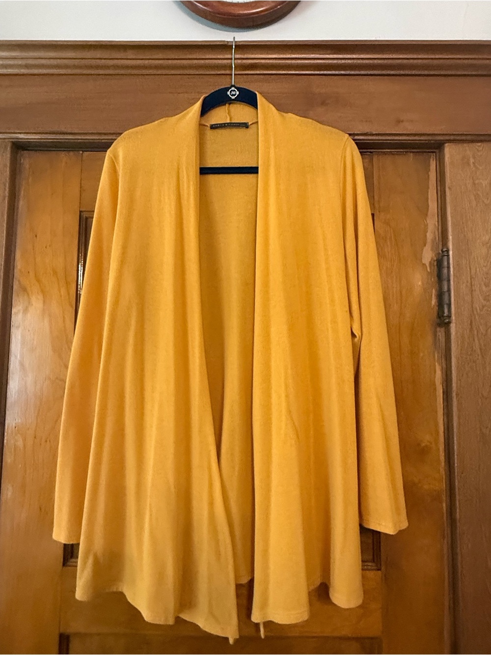 Chris & Carol Plus Golden Yellow Knit Cardigan